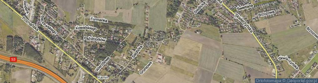 Zdjęcie satelitarne Siedlicka ul.